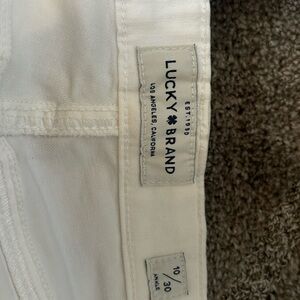 Lucky Brand white skinny jeans size 10/30